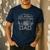Proud US Army Ranger Dad Flag American USA Military Men's Casual T-Shirt Navy