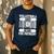Proud Volleyball Dad Father's Day Men's Casual T-Shirt Navy