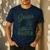 Push Lawn Mower Legend Grass Master Dad Mowing Men's Casual T-Shirt Navy