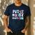 Put It On My Dads Tab Fathers Day Groovy Kids Son Daughter Men's Casual T-Shirt Navy