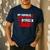 Red Cheer Dad Family Father Cheerleader Squad Men's Casual T-Shirt Navy