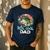 Reel Cool Dad Fishing Vintage Retro Father's Day Men's Casual T-Shirt Navy
