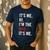 Retro It's Me Hi I'm The Dad It's Me For Dad Men's Casual T-Shirt Navy Retro It's Me Hi I'm The Dad It's Me For Dad Men's Casual T-Shirt Navy