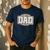 Retro Old Camo Dad Camouflage Hunting Season Father's Day Men's Casual T-Shirt Navy