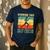 Retro Running Dad Runner Marathon Athlete Humor Outfit Men's Casual T-Shirt Navy