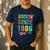 Rockin' Since 1986 Vintage Rockstar 40th Birthday Mom Dad 40 Men's Casual T-Shirt Navy Rockin' Since 1986 Vintage Rockstar 40th Birthday Mom Dad 40 Men's Casual T-Shirt Navy