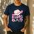 Rodeo Dad Pink Cowgirl 1St Birthday Family Matching Men's Casual T-Shirt Navy