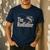Rodfather Bass Fish Dad Joke Fishing Daughter Son Men's Casual T-Shirt Navy