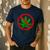 Say No Cannabis Anti-Marijuana Retro Weed Parent Dad Mom Men's Casual T-Shirt Navy