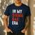 In My Sigma Dad Era Meme Alpha Male Sigma Daddy Father Men's Casual T-Shirt Navy