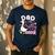 Silly Dad Goose Dad 1st Birthday Family Matching Party Men's Casual T-Shirt Navy