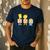 The Simpsons Father's Day Bart Lisa Maggie Dad Birthday Men's Casual T-Shirt Navy