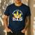 The Simpsons World's Best Dad Father's Day Group V2 Small Men's Casual T-Shirt Navy