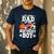 All Star Dad Of The Birthday Boy Basketball Soccer Sport Men's Casual T-Shirt Navy