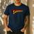 Super Dad Superdad Superhero Dad Men's Casual T-Shirt Navy