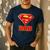 Superman Super Dad Men's Casual T-Shirt Navy
