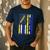 T21 Dad American Flag Down Syndrome Awareness Men's Casual T-Shirt Navy T21 Dad American Flag Down Syndrome Awareness Men's Casual T-Shirt Navy