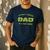 Teenage Mutant Ninja Turtles Dad Turtles Father's Day Men's Casual T-Shirt Navy