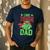 Teenage Mutant Ninja Turtles Father's Day One Tough Dad Men's Casual T-Shirt Navy