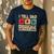 I Tell Dad Jokes Periodically Retro Papa Fathers Day Men Men's Casual T-Shirt Navy