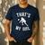That's My Girl Volleyball Dad Of A Volleyball Player Father Men's Casual T-Shirt Navy