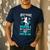 Never Thought I'd Be Wearing a Mermaid Dad Small Men's Casual T-Shirt Navy