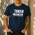 Tired Dad Club Maze Track Back 2 Sided Men's Casual T-Shirt Navy Tired Dad Club Maze Track Back 2 Sided Men's Casual T-Shirt Navy