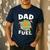 TMNT Michelangelo Dad Fuel Men's Casual T-Shirt Navy TMNT Michelangelo Dad Fuel Men's Casual T-Shirt Navy
