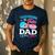 Touchdown Or Tutu Dad Loves You Gender Reveal Family Men's Casual T-Shirt Navy