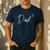 Twin Dad Squared Men's Casual T-Shirt Navy Twin Dad Squared Men's Casual T-Shirt Navy