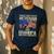 I Have Two Titles Veteran And Grandpa Dad Papa Grandpa Men's Casual T-Shirt Navy