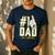 University Of Delaware Blue Hens 1 Dad Men's Casual T-Shirt Navy