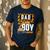 Vehicle Construction Excavator Dad Of The Birthday Boy Small Men's Casual T-Shirt Navy Vehicle Construction Excavator Dad Of The Birthday Boy Small Men's Casual T-Shirt Navy