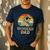 Vintage Chicken Dad Chicken Lovers Daddy Father's Day Men's Casual T-Shirt Navy