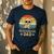 Vintage Chihuahua Dad Dog Lovers Father's Day Tee Men's Casual T-Shirt Navy