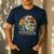 Vintage Fatherhood Is A Walk In The Park Dad T Rex Dinosaur Men's Casual T-Shirt Navy