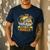Vintage Father's Day Fishing Full Time Dad Part Time Hooker Men's Casual T-Shirt Navy