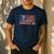 Vintage Gymnastics Dad American USA Flag Sports Men's Casual T-Shirt Navy