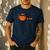 Vintage Proud Basketball Dad Fathers Day Basketball Player Men's Casual T-Shirt Navy