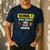 Warning Do Not Touch My Tools Or My Daughter Dad Men's Casual T-Shirt Navy