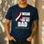 I Wear Burgundy Ivory For My Dad Oral Head Neck Cancer Men's Casual T-Shirt Navy