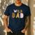Wild Wild Dad Two Wild Birthday Outfit Zoo Birthday Animal Men's Casual T-Shirt Navy