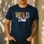 Wild Dad Zoo Born Two Be Wild B-Day Safari Jungle Animal Men's Casual T-Shirt Navy Wild Dad Zoo Born Two Be Wild B-Day Safari Jungle Animal Men's Casual T-Shirt Navy