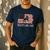 Wrestling Dad US Flag Fathers Day Retro Wrestling Fans Men's Casual T-Shirt Navy