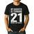 21st Birthday Dad Mom 21 Year Old Daughter Family Squad Men's Casual T-Shirt Black