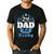 2nd Time Dad It's A Boy Dad Again Second Baby Announce Men's Casual T-Shirt Black