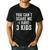 3 Kids Mom Of Three Dad Of 3 Children Parents Men's Casual T-Shirt Black