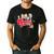 American Dad Show Logo With Family Cartoon Men's Casual T-Shirt Black