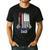American Flag Go Kart Racing Race Dad Flag Men's Casual T-Shirt Black
