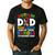 Autism Dad Puzzle Ribbon Proud Son Hero Autism Awareness Men's Casual T-Shirt Black Autism Dad Puzzle Ribbon Proud Son Hero Autism Awareness Men's Casual T-Shirt Black
